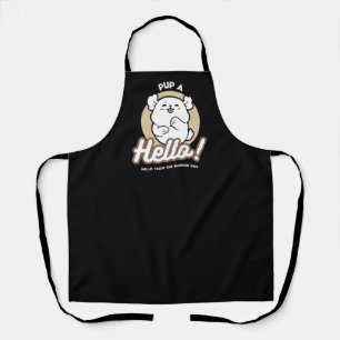 Hello from the Barked Side – Cute Dog Design Apron