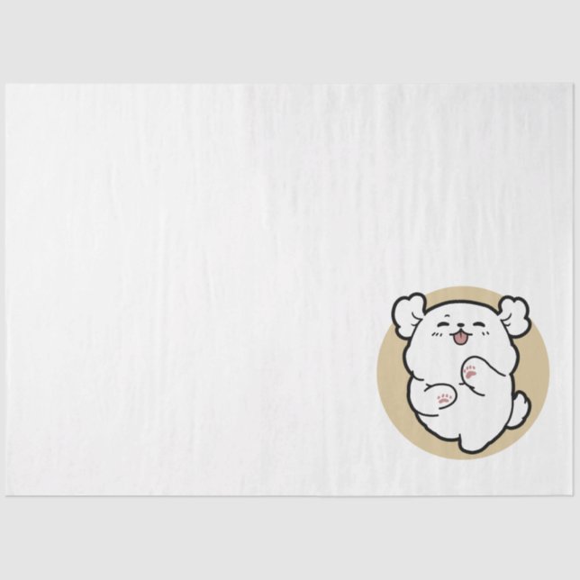 Hello from the Barked Side II Tissue Paper (Front)