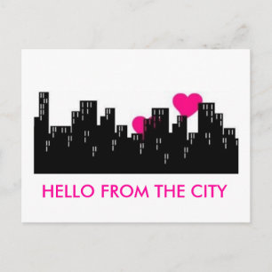 HELLO FROM THE CITY POSTCARD