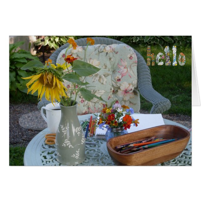 Hello from the Garden (Front Horizontal)