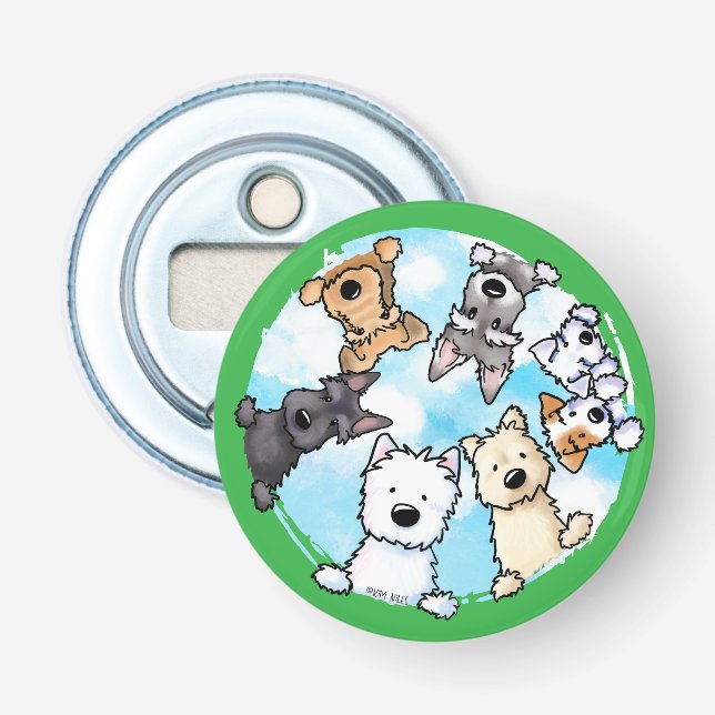 Hello From The Happy Side Keychain Bottle Opener (Front)