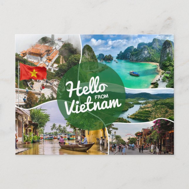 Hello from Vietnam Postcard (Front)