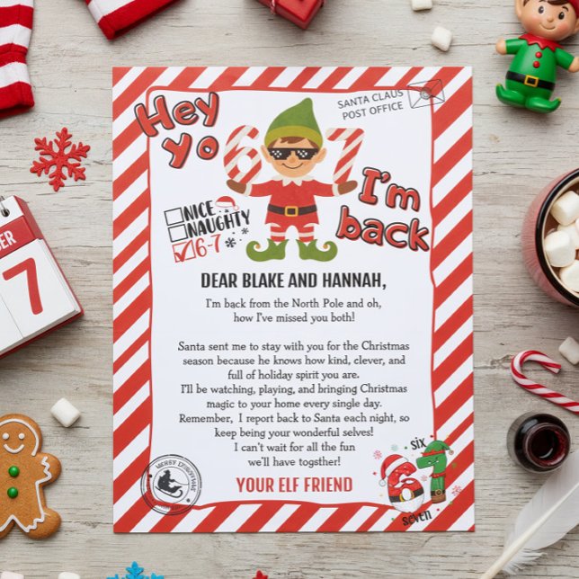 Hello from your Elf, Christmas Elf Arrival letter (Creator Uploaded)