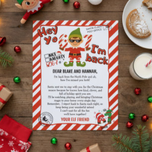Hello from your Elf, Christmas Elf Arrival letter Invitation