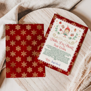 Hello from your elf letter card
