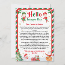 Hello From Your Elves Christmas Arrival Letter