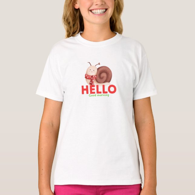 hello good morning T-Shirt (Front)