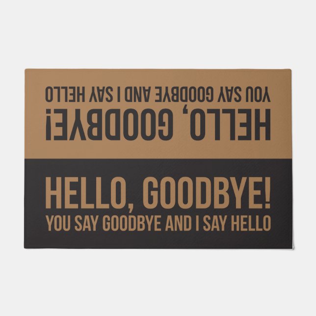 Hello, goodbye doormat (Front)
