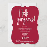 Hello gorgeous Galentine's Day xoxo Red custom