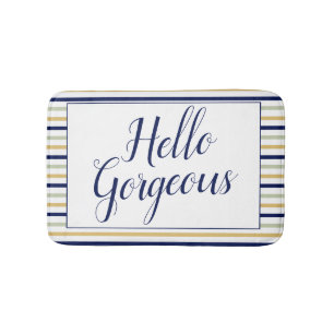 Hello Gorgeous Small Bath Mat