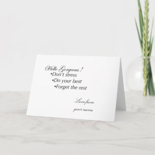 Hello Gorgeous Stay Positive Card