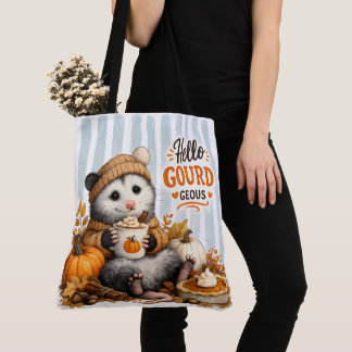 Hello gourd geous tote bag