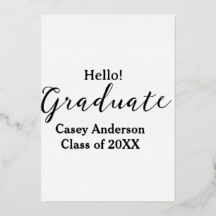 Hello graduate class of 20XX name congrats stylish