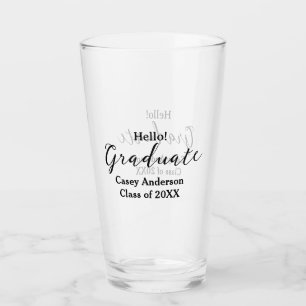 Hello graduate class of 20XX name congrats stylish Glass