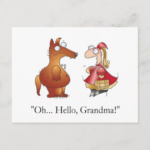 HELLO GRANDMA! Postcard by April McCallum