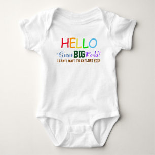 Hello Great Big World Rainbow Colours Baby Shirt