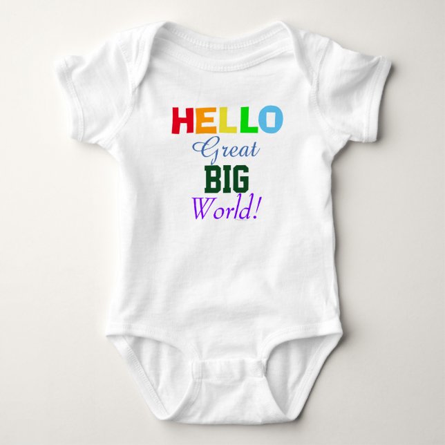 Hello Great Big World Rainbow Infant Shirt (Front)