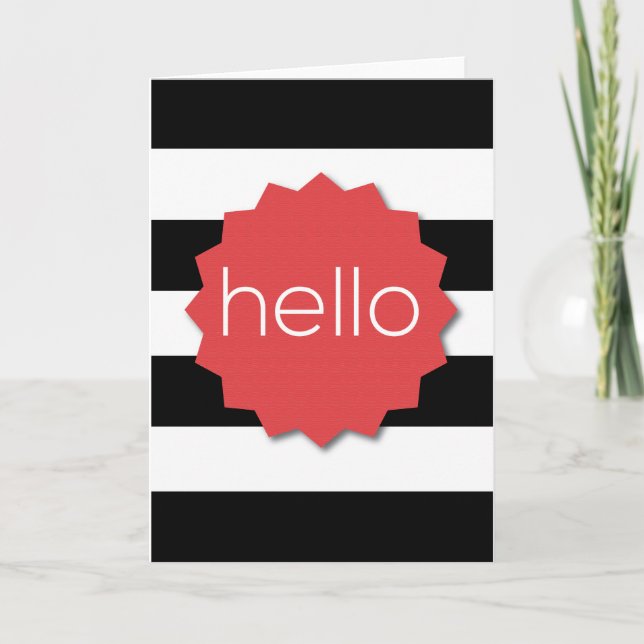 "Hello" Greeting Card (Front)