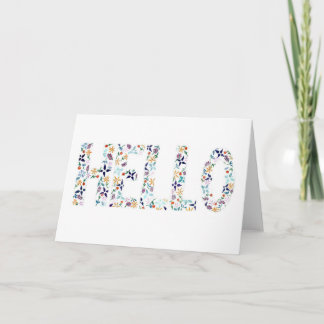 "HELLO" Greeting Card