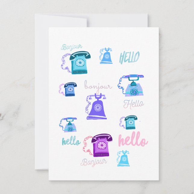 Hello greeting card (Front)