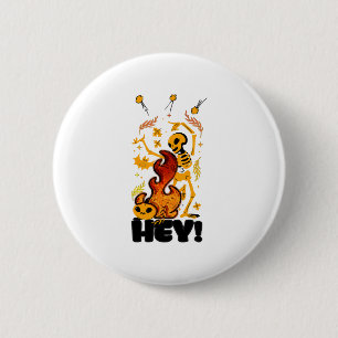 hello Halloween  6 Cm Round Badge