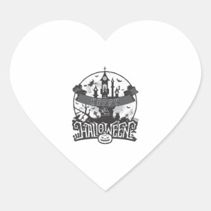 Hello Halloween - Halloween party Heart Sticker
