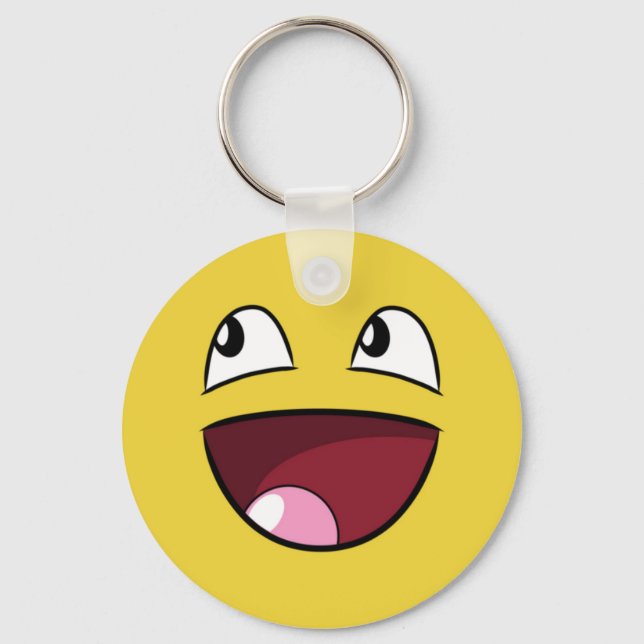 hello happy face key ring (Front)
