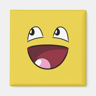hello happy face magnet