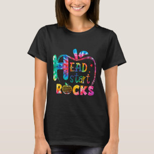 Hello Head Start Rock Tie Dye Byck To School Teach T-Shirt
