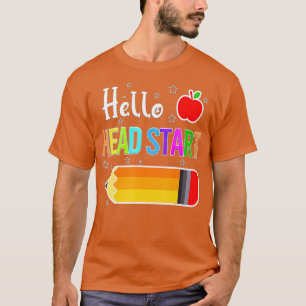 Hello Head Start Squad Back To School Pencil Kids T-Shirt