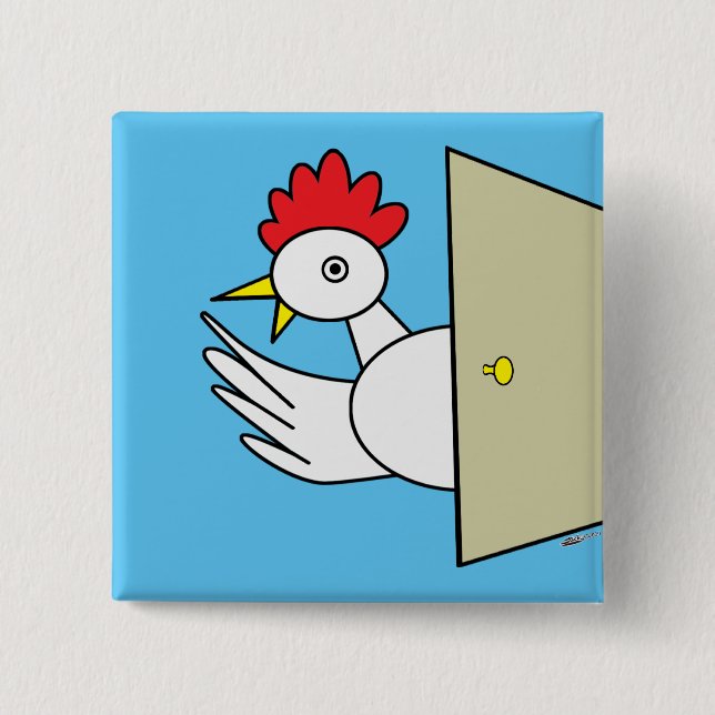 Hello!  Hello! 15 Cm Square Badge (Front)