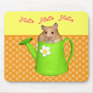 Hello hello hamster mouse mat