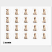 Hello / Hi  Labrador Retriever Puppy Dog Stickers (Sheet)