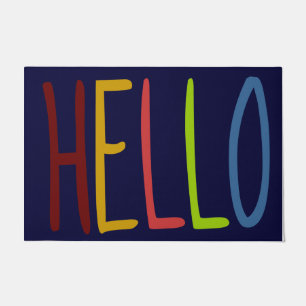 Hello Hi Rug, Indoor Welcome Mat, Personalised Doormat