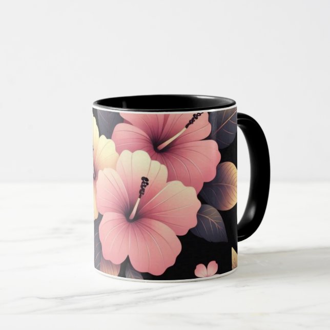 Hello Hibiscus  Mug (Front Right)