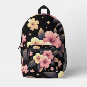 Hello Hibiscus Printed Backpack