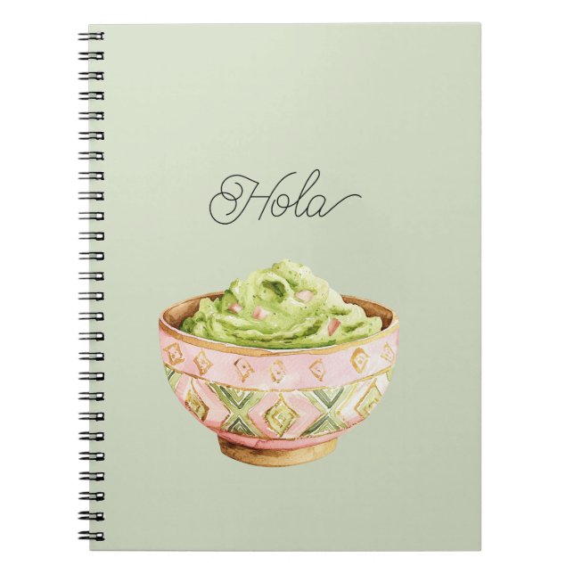 Hello (hola) Guacamole Notebook (Front)