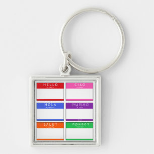 Hello, Hola, Salut, Ciao Key Ring