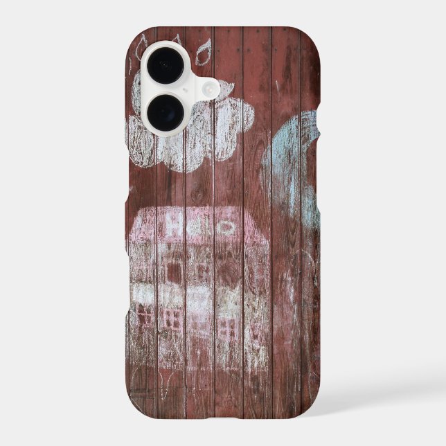 Hello Home Children Drawing Iphone Case 2 (Back)