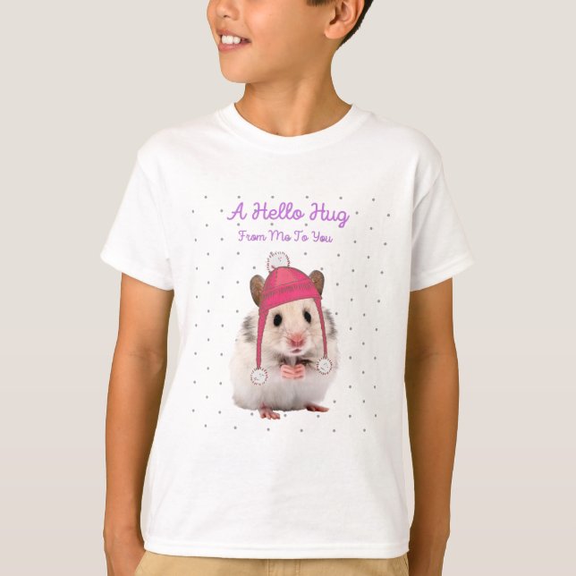 Hello Hug Hamster T-Shirt (Front)