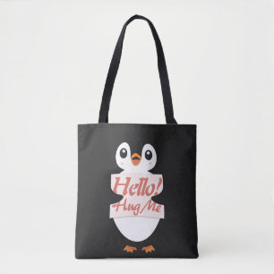 Hello! Hug Me - penguin costume personalisation Tote Bag