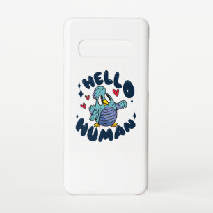 Hello human cute bird samsung galaxy case