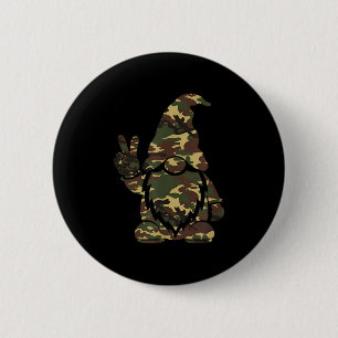 Hello Hunting Season Christmas Camouflage Camo Gno 6 Cm Round Badge