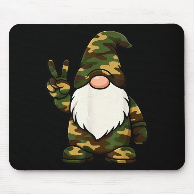 Hello Hunting Season Christmas Camouflage Camo Gno Mouse Mat (Front)