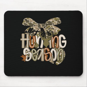 Hello Hunting Season Goodbye Husband Funny Deer  Mouse Mat