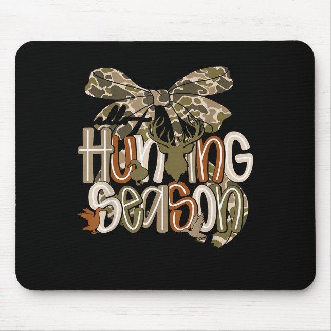 Hello Hunting Season Goodbye Husband Funny Deer  Mouse Mat (Front)