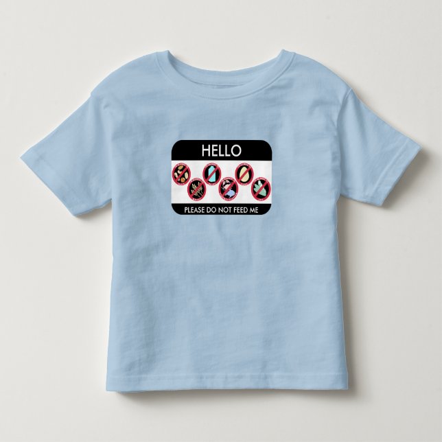 Hello I am allergic to Custom Top 8 Allergy Symbol (Front)