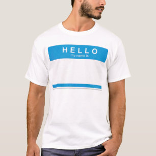 Hello I am Nametag shirt