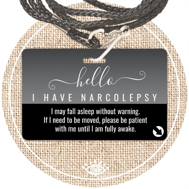 hello i have NARCOLEPSY disability id Badge (Creator Uploaded)