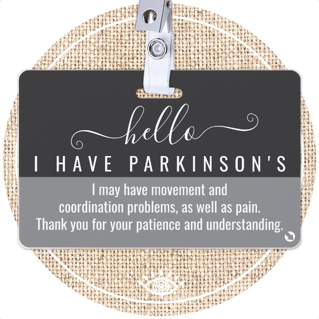 hello i have PARKINSONS disability id Badge (Creator Uploaded)